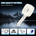 thumbnail image 6 of FEELSO Shower Head with Handheld, 4 Spray Mode High Pressure Showerhead with Hose 59" Stainless Steel for Bathroom Tub, White, 6 of 13