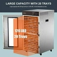 thumbnail image 3 of NutriChef 2000 W 20-Tray Food Dehydrator, Stainless Steel, 3 of 9