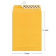 ValBox 9x12 Self Seal Security Catalog Envelopes 250 Packs Brown Kraft