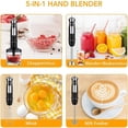 thumbnail image 4 of Handheld Electric Blender, 5-in-1 Chopper, Whisk & Food Processor for , Smoothies, Soups EU Plug, 4 of 5