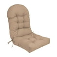 thumbnail image 2 of koolsoo High Back Chair Cushion Waterproof Chair Pad for Living Room Outside Balcony Khaki, 2 of 9