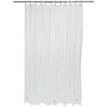 Bath Bliss 70" x 72" PVC Heavy Grommet Bathroom Shower Liner in Frost Clear