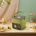 thumbnail image 4 of 2025 Portable Ice Maker with Storage Drawer & Fast Ice Making - Compact Countertop Design, One-Touch Operation for Home, Office, Outdoor - Makes 48 Cubes in 24 Mins (Green), 4 of 8
