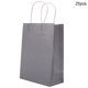 thumbnail image 3 of Bolsa De Regalo, Bolsa De Regalo De Papel Kraft Con Asa, Bolsa De Regalo Para Dulces De Boda, Papel Kraft, Gran Capacidad, 6,30 X 8,58 X 3,15 Pulgadas, Duradera, 25 Unidades Para OTVIAP Gift Bag, 3 of 8