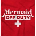 thumbnail image 2 of Mermaid Off Duty Cute Beach Day Vacay Women's Long Sleeve T Shirt Brisco Brands L, 2 of 6