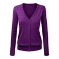 thumbnail image 2 of V-Neck Cropped Cardigan, Plus-Size Short Sweater, Relaxed Knit Top Clear S , Coat, 2 of 4