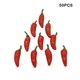 thumbnail image 4 of Simulación de frutas falsas Yuarrent 50 Uds Mini modelos artificiales de jardín Rojo, 4 of 6