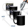 thumbnail image 4 of 3drose, New Zealand, Snares Islands, the Snares. Snares Crested Penguin., 11oz Magic Transforming Mug, 4 of 7
