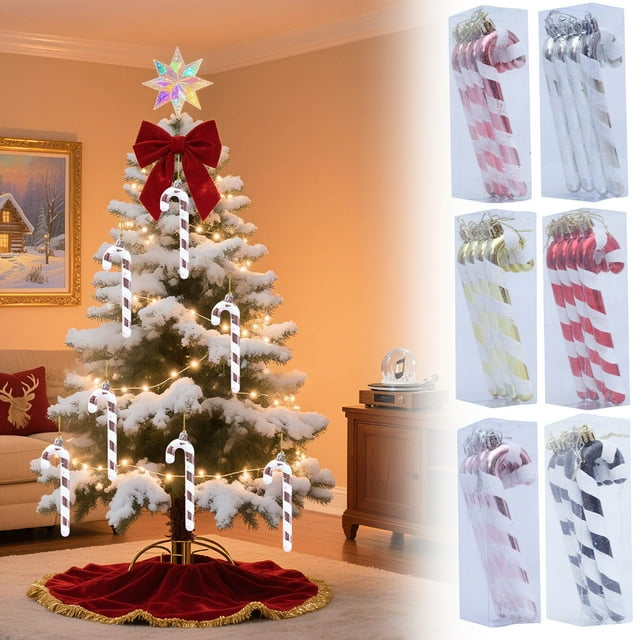 Bastones de Plástico para Decorar El Árbol de Navidad | Regalo de Navidad | Gmm250908006Bk