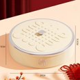 thumbnail image 4 of Mosiee Living Room Household Dry Fruit Tray Candy Box Chinese Nut Storage Box, 4 of 6