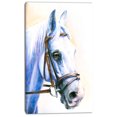 thumbnail image 2 of Blue Horse with Bridle - Abstract Canvas Art Print, 2 of 3