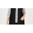 thumbnail image 3 of Karen Scott Women's Duster Vest Black Size Small, 3 of 3