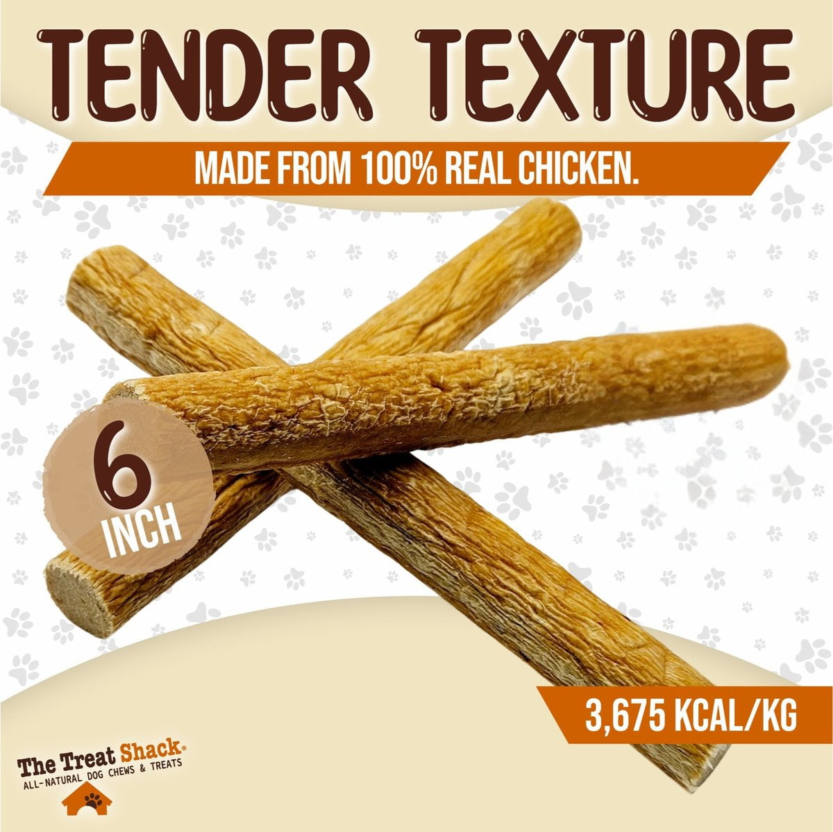 The Treat Shack Real Chicken Sausage High-Protein Soft & Chewy Dog Treats, 6-in, 20CT