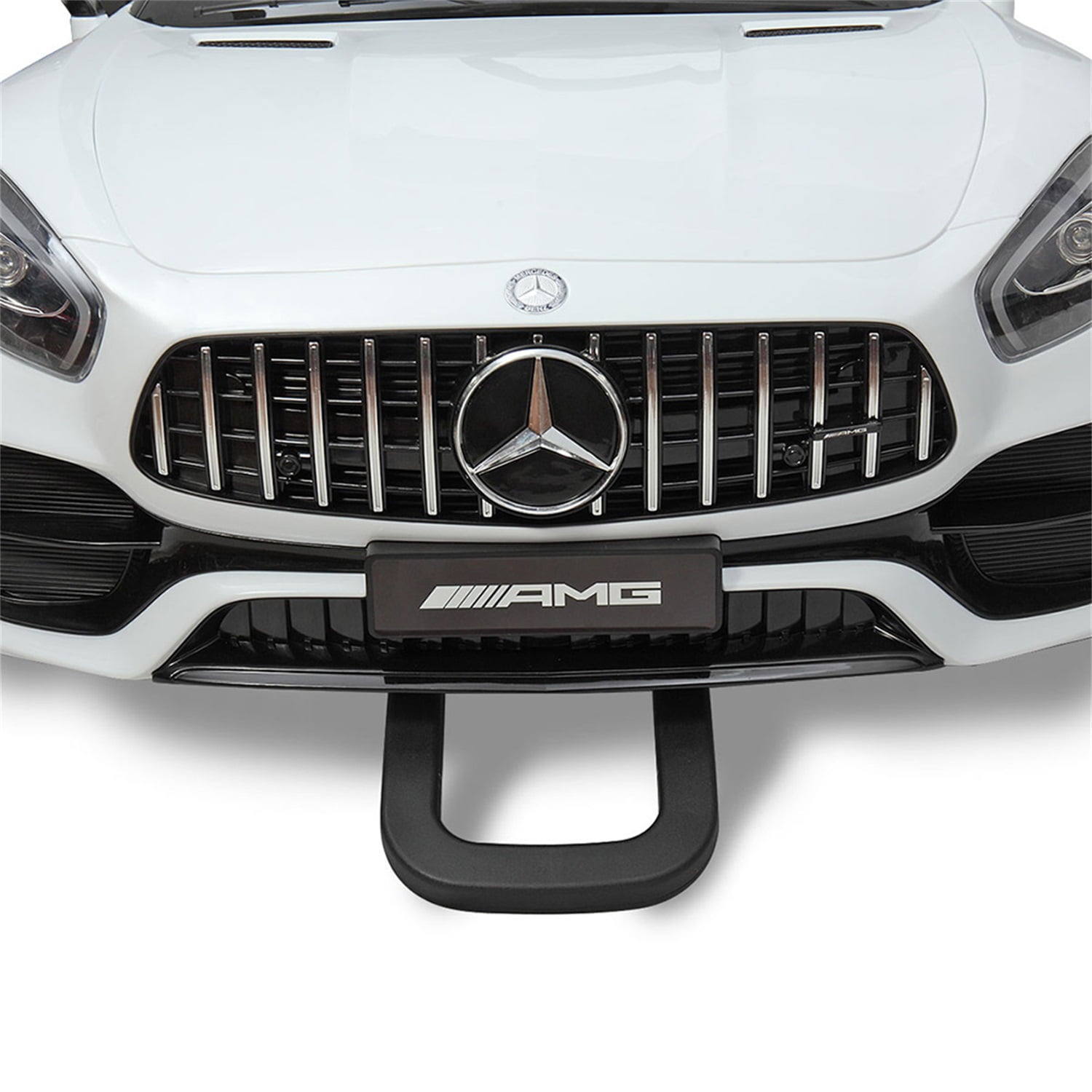 CIPACHO Licensed Benz GT 12V Powered Ride On Toy Car 2-Seat Kids Car Toy with MP3, Radio, Speed Shift, LED Lights, White CIPACHO Licensed Benz GT 12V Powered Ride On Toy Car 2-Seat Kids Car Toy with MP3, Radio, Speed Shift, LED Lights, White