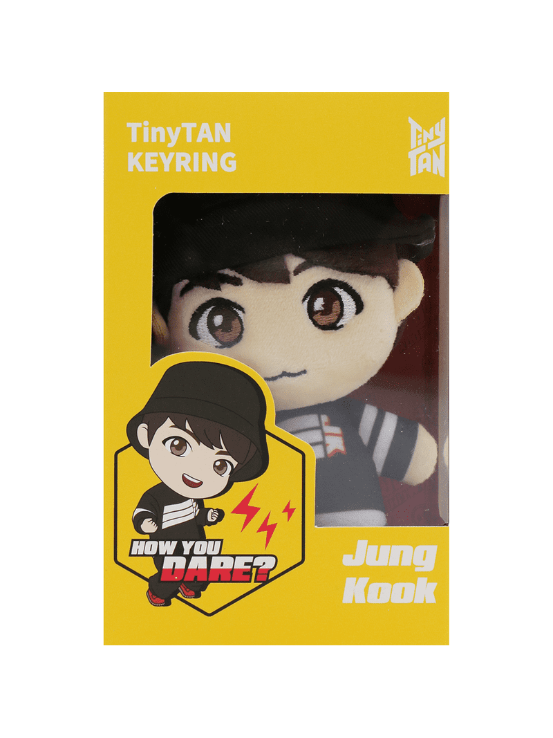 TINY TAN Jung Kook Keychain, 5.1-Inch MIC Drop Outfit Plush