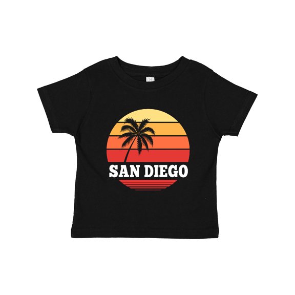 Inktastic San Diego California Vacation Retro Sunset Boys or Girls Toddler T-Shirt