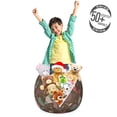 thumbnail image 3 of Flower Storage Toy Bag Chair, Romantic Vintage Floral Pattern with Abstract Design Roses and Dragonfly, Stuffed Animal Organizer Washable Bag, Large Size, Umber and Multicolor, by Ambesonne, 3 of 3