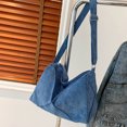 thumbnail image 4 of Bolso Mujer Pana Bandolera Casual Correa Ajustable Compras Tote Azul, 4 of 8