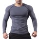 thumbnail image 1 of pstuiky camisas de manga larga para hombre, Blazer informal de manga larga para hombre, color liso, para correr y fitness top de hombre m, 1 of 6