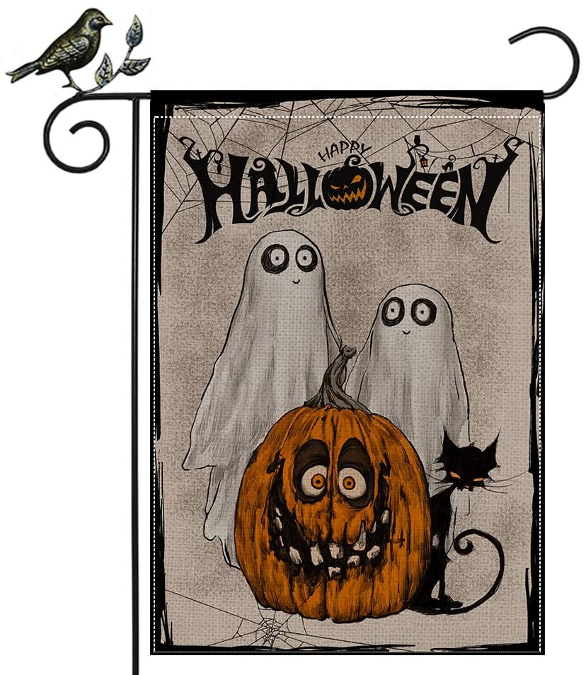 Halloween Ghosts Garden Flag Trick or Treat 