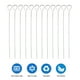 thumbnail image 5 of Kabob Skewers Flat 12 piezas Metal BBQ Skewers 13.3 pulgadas de largo Acero inoxidable Kebob Sticks, 5 of 8