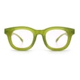 thumbnail image 5 of Vintage Vibe Thick Horn Rim Hipster Fashion Plastic Rectangle Sunglasses Green - Pink, 5 of 8