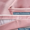 thumbnail image 4 of Pink Body Pillow Insert with Zippered Velvet Cover, Decorative Large Body Pillow for Sleeping, Cuddly Long Bed Pillow for Adults Pregnant Women Side Sleeper, 20" x 54", 4 of 8