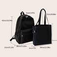 thumbnail image 2 of 2 unids/set bolso de viaje femenino Simple con bolso mochila para portátil para adolescentes, 2 of 6