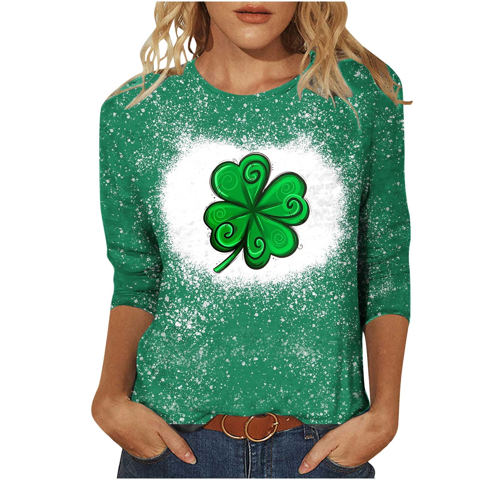 : St Patrick's Day Shirt Women Green Long Sleeve Sweatshirt Funny  Paddy's Day Tops Saints Shirts for Women Patrick Shirt Green Day Shirt  Soccer Sweatshirt : Clothing, Shoes & Jewelry