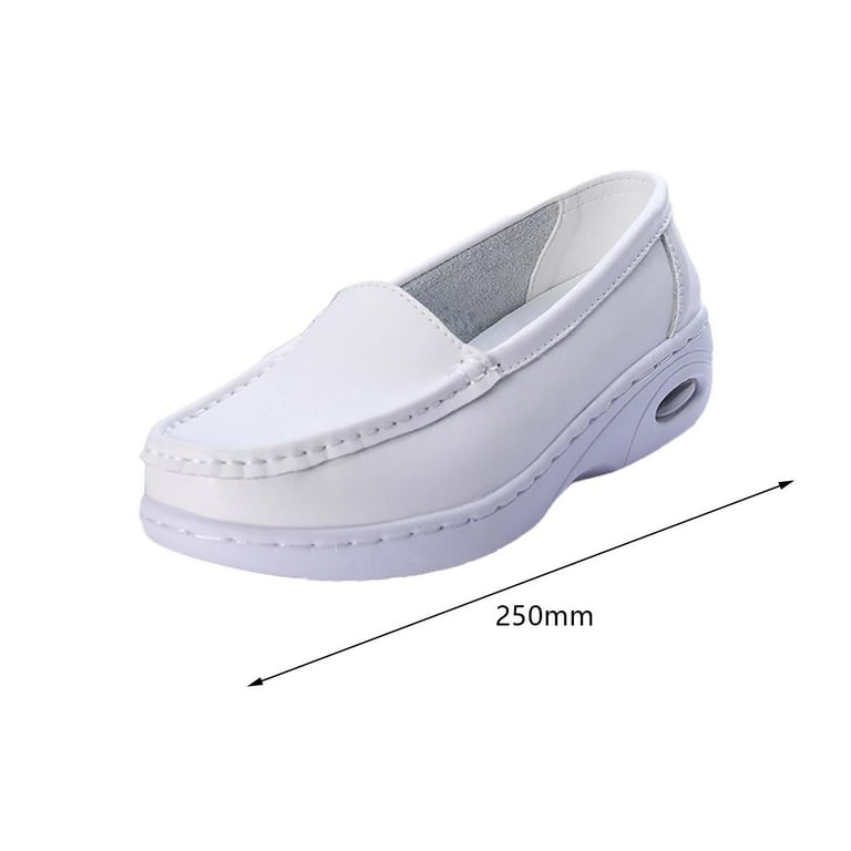 yuksok Nurse Shoes for Men Women Flat Nursing Shoes White Classic Soft Sole Casual Shoes Comfortable Working Shoes EVA Kitchen Shoes 40 Walmart