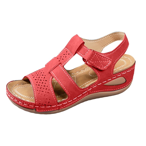 YLYL Women's Wedge Platform Sandals Arch Support Ankle Strap Open Toe Comfortable Dressy Summer Shoes