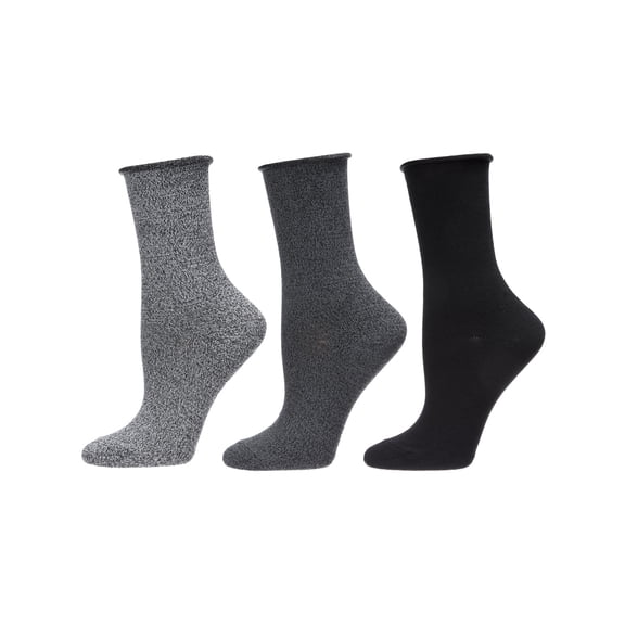 MeMoi Roll Top Buttersoft Crew 3 Pair Pack - Mens - Male