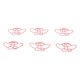 thumbnail image 4 of 100pcs Paper Clips Fashionable Lovely Increased Skid Resistance Metal Paperclips for Office School Pink, 4 of 5