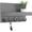 Gray, variant on Key Holder for Wall, Decorative Key and Mail Holder with Shelf Has Large Hooks for Bags, Coats, Umbrella – Paulownia Wood Key Hanger with Mounting Hardware (9.8”W x 6.7”H x 4.2”D)