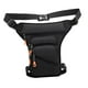 thumbnail image 4 of Riñonera para hombre, bolso, suministros impermeables, bolsa de mensajero, bolsa para pierna, riñonera deportiva para senderismo, viajes al aire libre Negro, 4 of 8