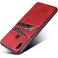 thumbnail image 2 of Compatible with Huawei P Smart 2019 Case,XYCCA Slim PU Leather Back Case Cover with Credit Card Holder Durable Lightweight Protective Cover Case for Huawei P Smart 2019 6.21",(Red), 2 of 7