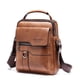 thumbnail image 5 of Bolsa de hombro vintage de cuero para hombres, bolso casual de negocios para hombres, regalo del Día del Padre / Aniversario, Bolso de hombro de cuero sintético vintage Weixier, Marrón, 5 of 8