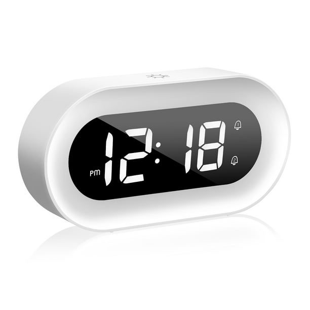 Digital Alarm Clocks for Bedrooms,Alarm Clock for Kids，Desktop Alarm Clock with Light，Musical