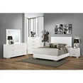 thumbnail image 3 of Bowery Hill 5 Drawer Chest in Glossy White and Silver, 3 of 3