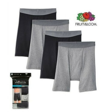 Fruit of the Loom® Mens Premium Dual Defense Cotton Tagless Boxer Briefs, Size S, 5 Pack