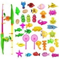 thumbnail image 4 of Magnetic Fishing Pool Toys Game for Kids - Water Table Bathtub Toy with Pole Rod Net Plastic Floating Fish for 3 4 5 6 Year Old, 4 of 6