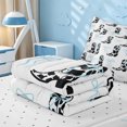 thumbnail image 5 of meiyoeat blue Ribbon Bow Zipper Twin Comforter Sets with Fitted Sheet and 2 Pillowcases,Western Cowgirl Boots Print Zipper Bedding Set,Reversible,4 Pieces, 5 of 7