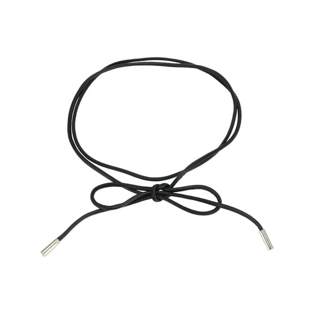 Cinturón ajustable de 1 pieza con hebilla elegante de cuero para mujeres, cinturón de festival negro