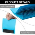 thumbnail image 5 of Tripumer 12 Pcs Self-Stick Pads Sticky Notes Self-Stick Pads 3 x 3 inch Reliable Adhesive Notepads for Office Home Use Blue, 5 of 6