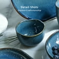 thumbnail image 6 of 6-Piece Bouillon cup, Organic Shape Highland cups, Microwave and Dishwasher Safe, Reactive glaze Blue, 6 of 6