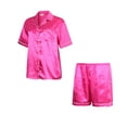thumbnail image 2 of Richie House Women's Satin Two-piece Pajama Set with Shorts RHW2832, 2 of 5