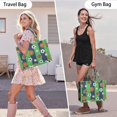 thumbnail image 6 of Large Capacity Tote Bag,Green Striped Sports Balls Pattern Handbag Fashion Luxury Tote Bag,15.7"x13"x 5.1" Inches,Laptop Compatible, 6 of 6