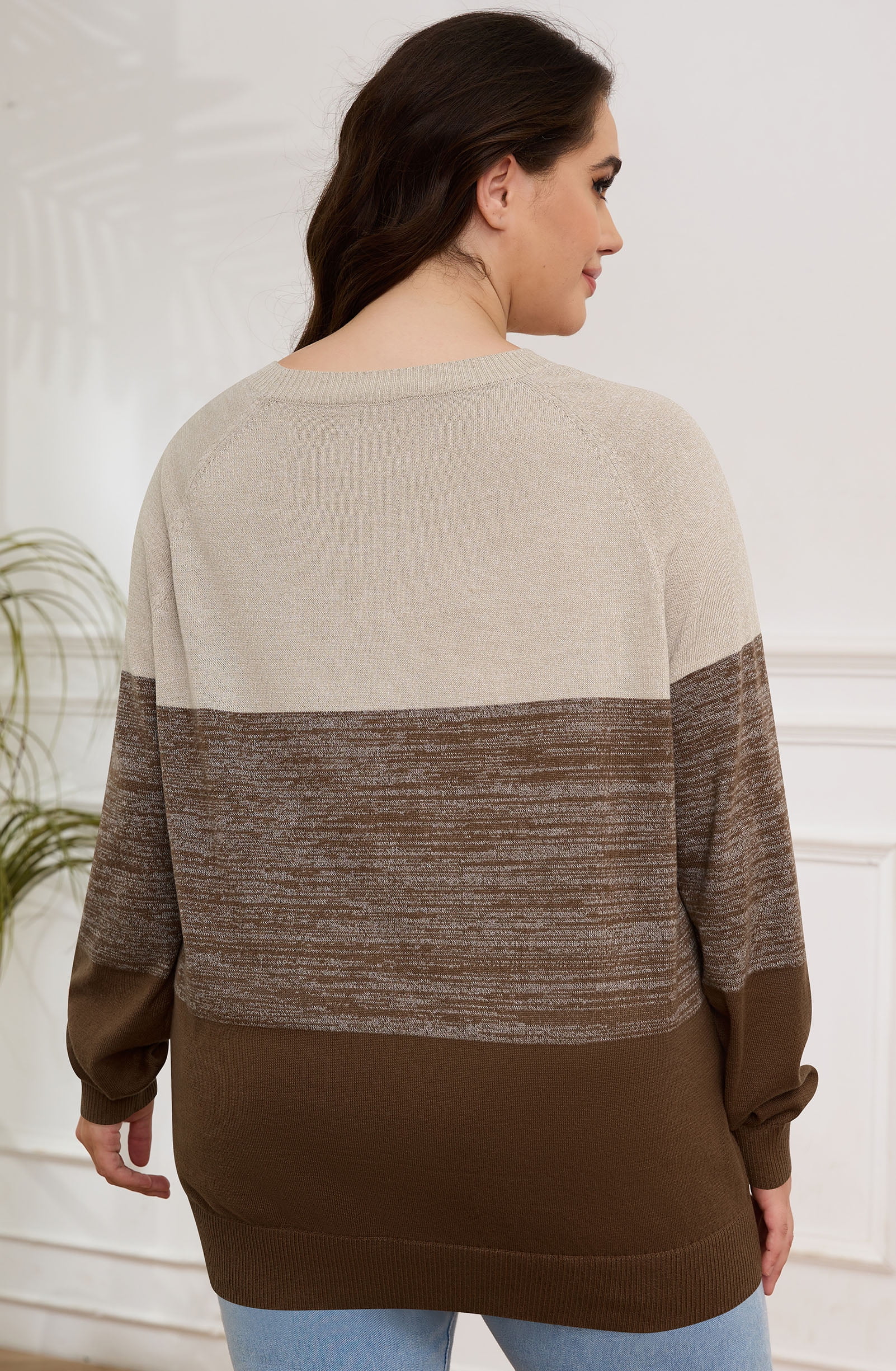 Women's Oversized Long Sleeve Casual Knit Pullover Sweater Pullover - image 5
