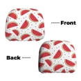 thumbnail image 6 of Kdxio Watermelon Pattern Print 2 Piece Car Head Rest Covers Set Auto Front/Rear Seats Headrest Cover Universal Fit Most Cars,Sedan, SUV, 6 of 9