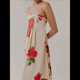 thumbnail image 5 of Vestido Maxi Floral para Mujer, Sin Mangas, Espalda Descubierta, Corte A, , Fluido, con Espalda Hueca y Tirantes Finos S, 5 of 6